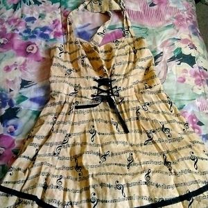 NWT Music sheet skater dress